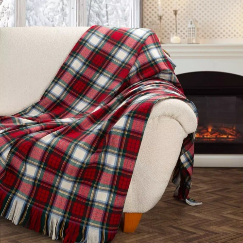 Eurofirany 40 coperta natalizia rossa 150x200 spessa soffice copriletto