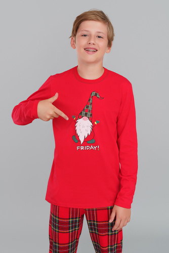 Narvik Pigiama da bambino Moda italiana - rosso/stampa