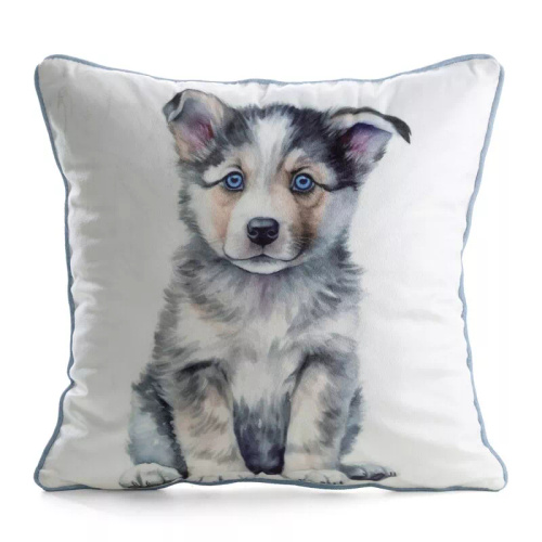 Copricuscino Animal 45x45 velluto Eurofirany con zip husky