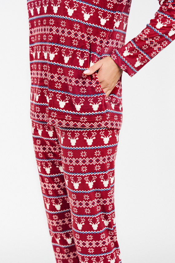 Iceland Fleece Set donna Moda italiana - stampa bordeaux