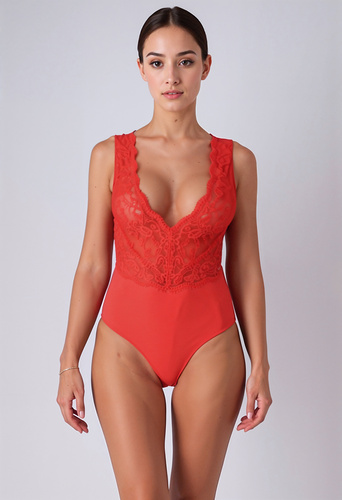 Evalie Body Red Passion red - body elegante da donna