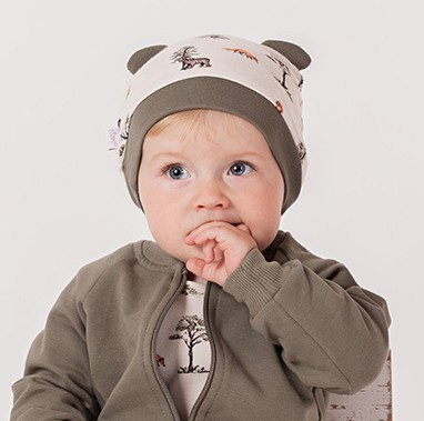 218054 Cappellino per bambino Yogi Bear Nicol - cotone, motivo foresta