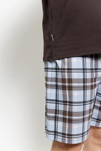 Taro 3578 Marcello pigiama uomo cotone marrone