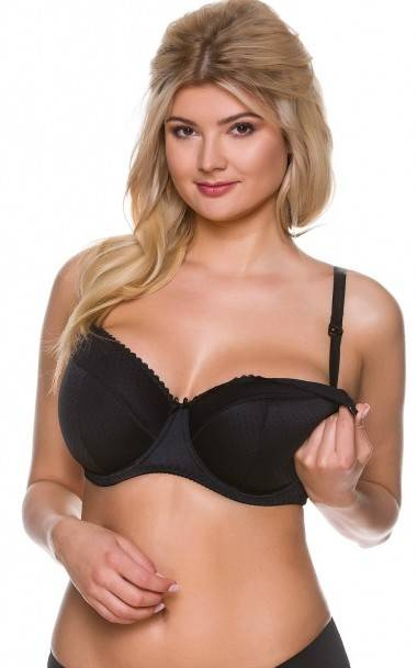 1381 Reggiseno per allattamento BIG Lupoline taglia grande - nero