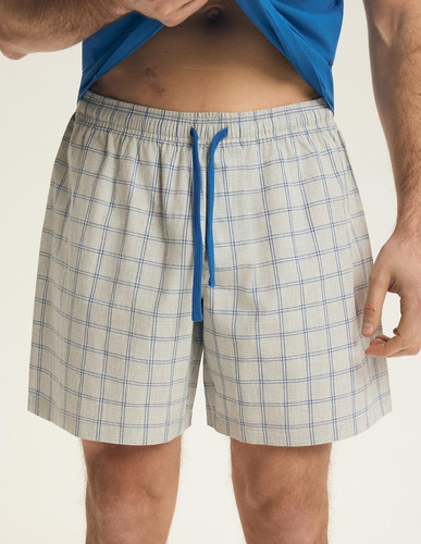 Pigiama uomo Henderson 43453 Nori blu – 100% cotone, set estivo