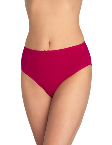Mutandine da donna L-120BI-94 Lama nero-rosso-cotone, confezione da 3, comode e classiche