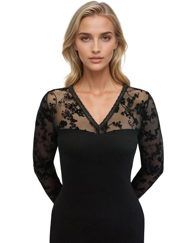 Camicetta Eldar Amalia da donna - viscosa, manica lunga, elegante