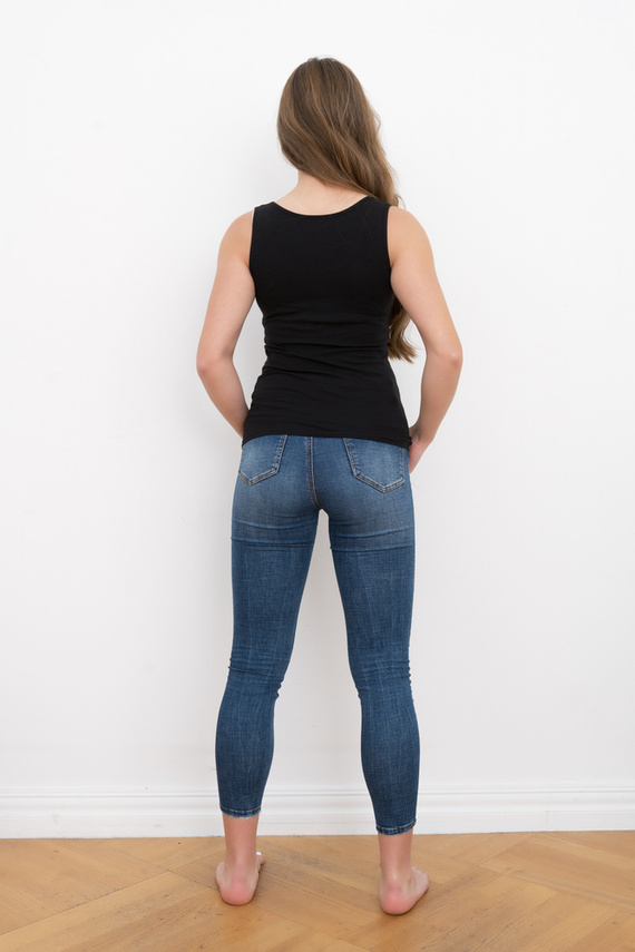 Camicia Ibiza donna a spalla larga Moda italiana - nero