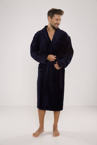 803 / 819 Vestaglia da uomo in spugna gemellare Forex - tutto blu navy (blu scuro)