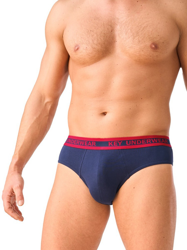 Slip da uomo Key MPP 365 B26 in cotone, aderenti, con elastico largo