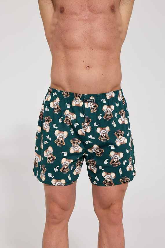 Cornette Classic Cash 001/201 Boxer Uomo 100% Cotone Morbidi Verde
