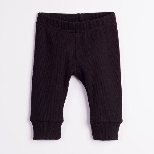 228023 Nicol FARMA Pantaloni neonato neri a coste elasticizzati