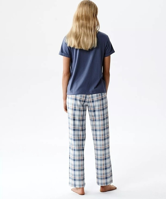 Pigiama donna Atlantic NLP-513 modal cotone manica corta pantaloni fantasia