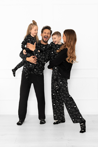 Pigiama donna Bonnie - cotone, manica lunga, pantaloni lunghi, pecora Moda italiana