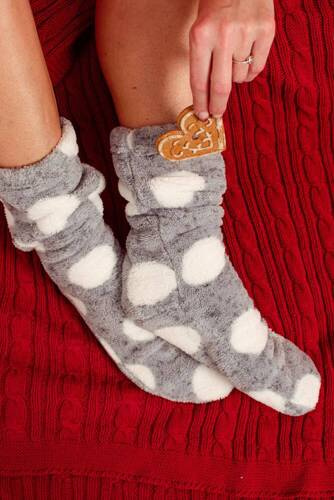 553/554 Calze da riposo Wellsoft Smooth De Lafense - grigio cerchi grandi