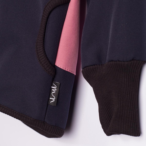 229040 Nicol Giacca softshell bambini con pile, cappuccio, riflettente - rosa