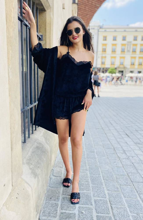 613 Milagros Pigiama da donna Forex - nero