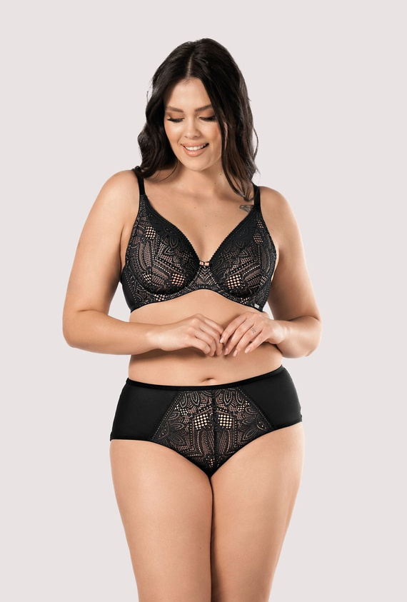 Desire BO50 mefemi by Nipplex nero reggiseno soft bralette con pizzo