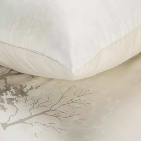 Biancheria da letto natalizia a fiocco di neve in microfibra Eurofirany, morbida, leggera e di facile manutenzione, con chiusura a zip