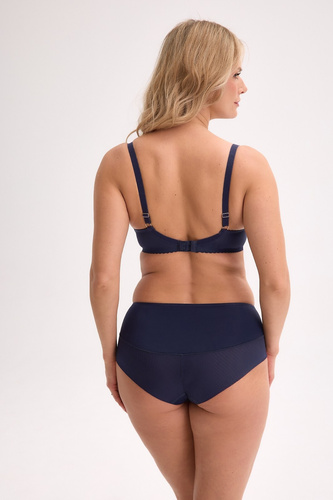 Gaia Veda GFP 1323 blu navy - mutandina classica con pizzo e doppio tulle