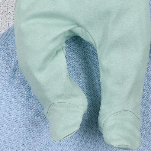 ABN-5573 Dino Explorer Nini calzini per bambino menta | cotone organico, taglio comodo