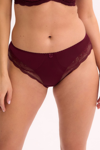 GFP 931 Veronika Mutandine da donna Gaia chianti- maroon in pizzo classico
