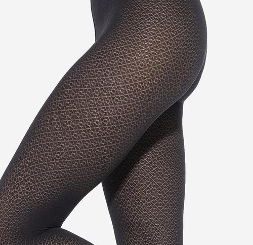 Loretta 158 Gatta collant donna - 50 den, fantasia, opaco - nero