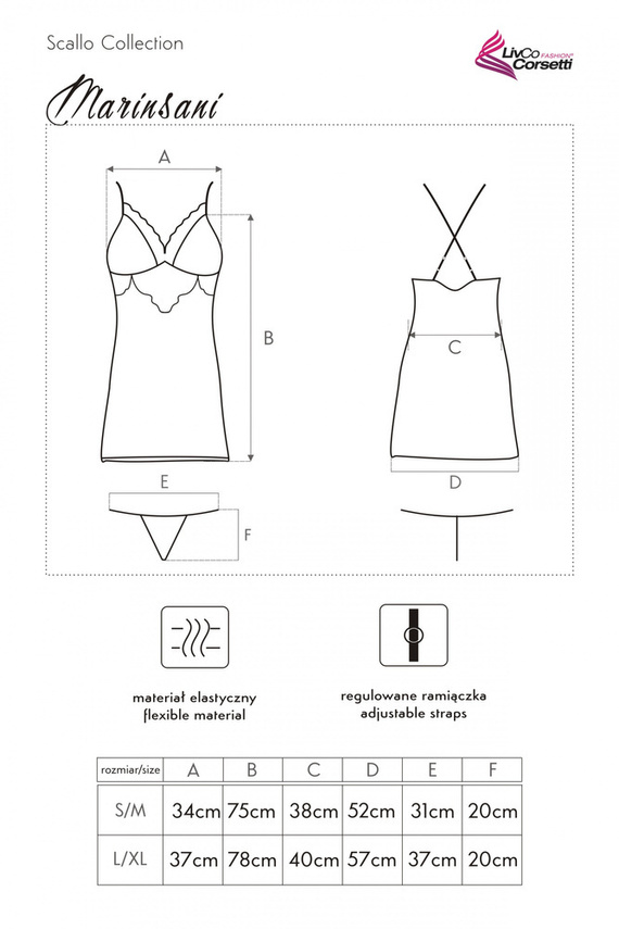 Marinsani Rosa LC 90566 Set due pezzi donna LivCo Corsetti Moda