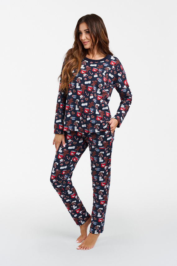 Cookies Pigiama da donna a maniche lunghe e pantaloni lunghi Moda italiana - stampa
