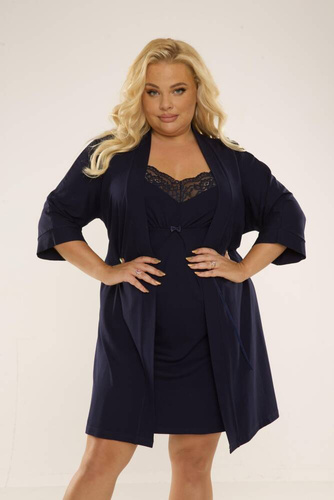 995 Camicia da notte Chantal - blu navy