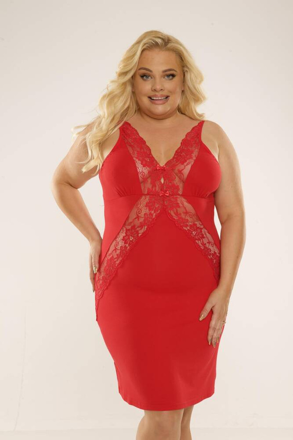 879 Camicia da notte Agnes Forex - rosso