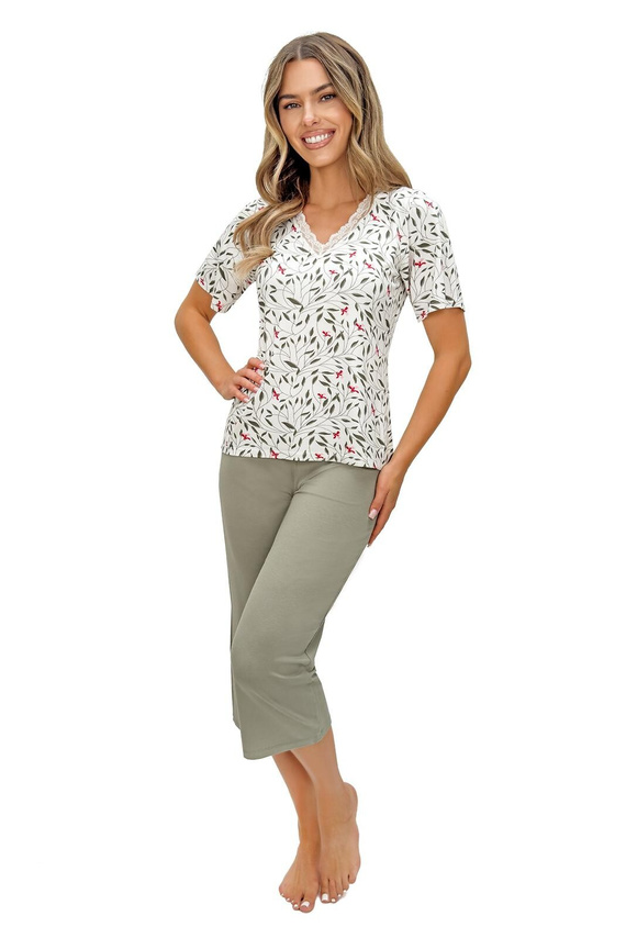 Pigiama donna Melisa 3/4 Donna – viscosa, pantaloni 3/4