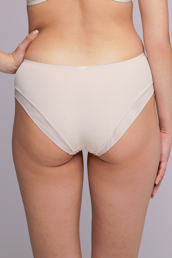 Figs Ava 2256 beige - taglio classico, microfibra liscia, comfort e pizzo sottile