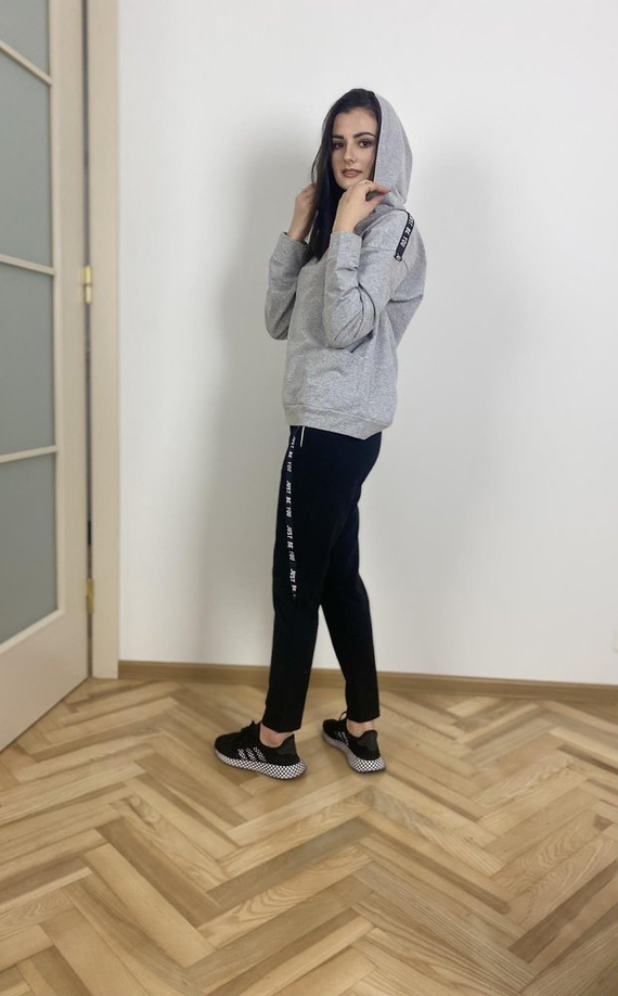 496 Tuta da ginnastica Just Forex donna - melange chiaro