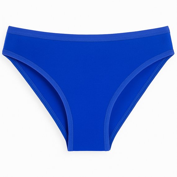 004 Limited Mutandine da donna De Lafense - classiche, a vita bassa, in viscosa - fiordaliso