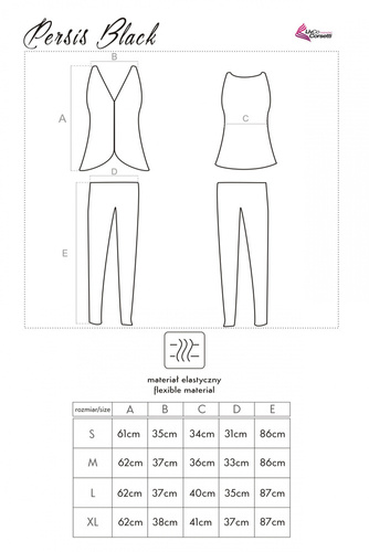 Persis Nero 90042-1 Pigiama donna LivCo Corsetti Moda