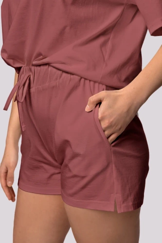 Bliss pigiama donna a manica corta Mona cherry