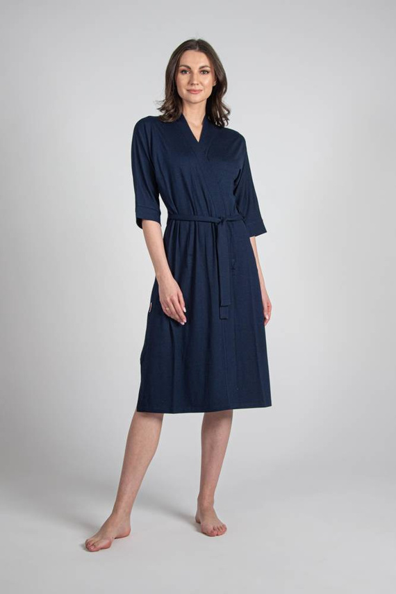 942 Visa Vestaglia lunga De Lafense - blu navy