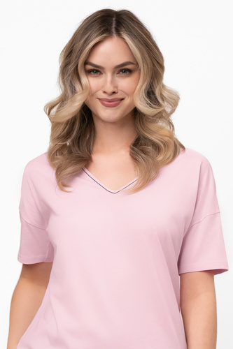 Pigiama da donna in cotone Marisal - maniche corte, pantaloni corti Moda italiana