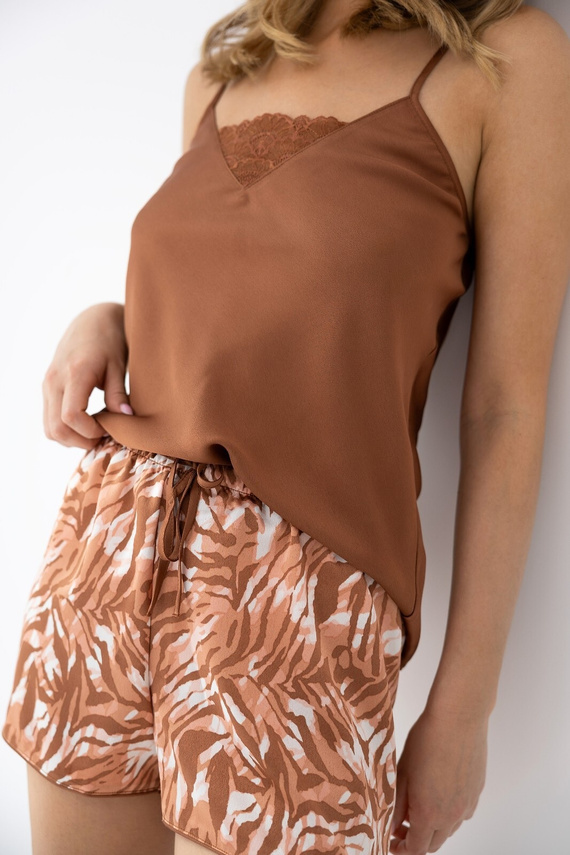 Pigiama da donna Donata Sensis - verde ecru