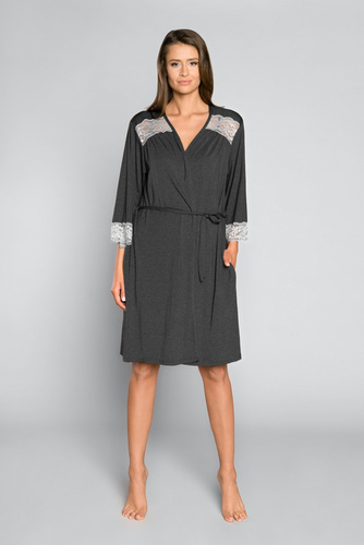 Sonata Vestaglia donna Moda italiana mélange scuro