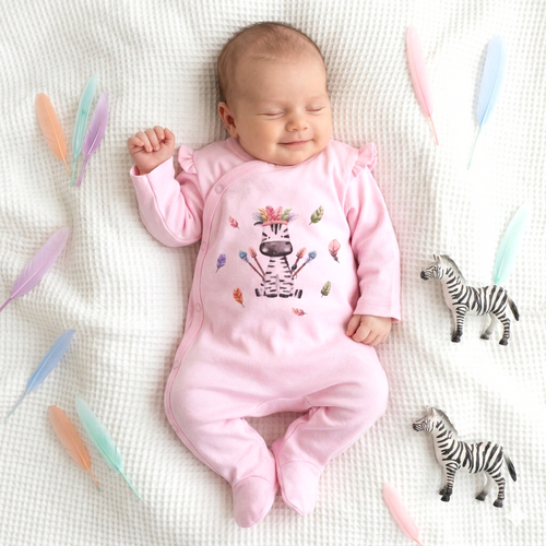 ABN-5539 Nini Happy Animals, pigiama per bambini in cotone biologico - 100% sicurezza, chiusure senza nichel, produzione polacca