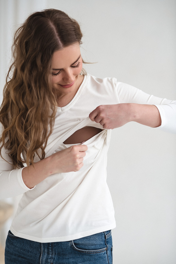 Milk&Love Milk Shirt maglia premaman e allattamento 7/8