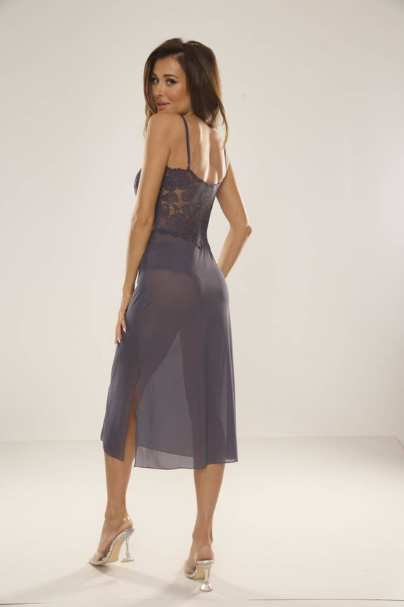 469 Camicia da notte senza spalline Alison Forex - grigio