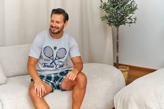 Pigiama uomo Doctor Nap 7401 Tennis 95% cotone