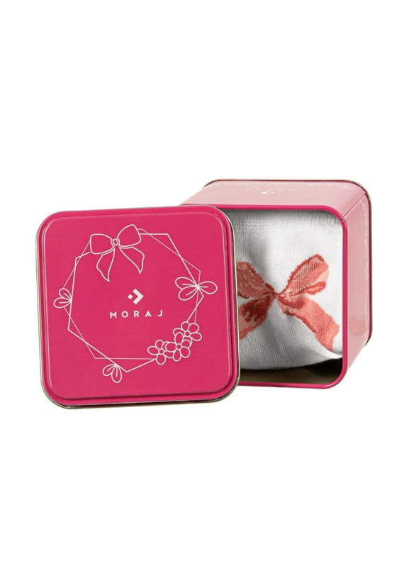 CSLW700-001 Calzini Moraj - Calzini da donna in scatola con delicato motivo a cartoncino, ideali per i regali