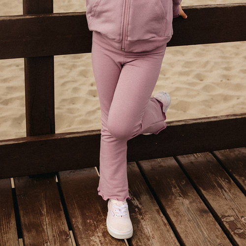 Simply Comfy Leggings per bambini, pantaloni a campana Eevi - 100% cotone, comodi e alla moda
