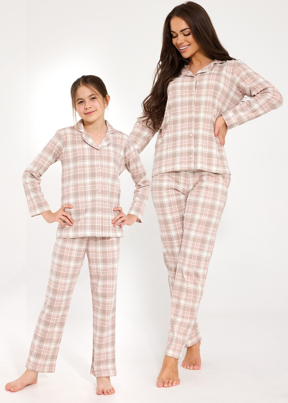 Pigiama bambina Cornette 972/211, 973/211 Giorgia 2 100% cotone con apertura frontale