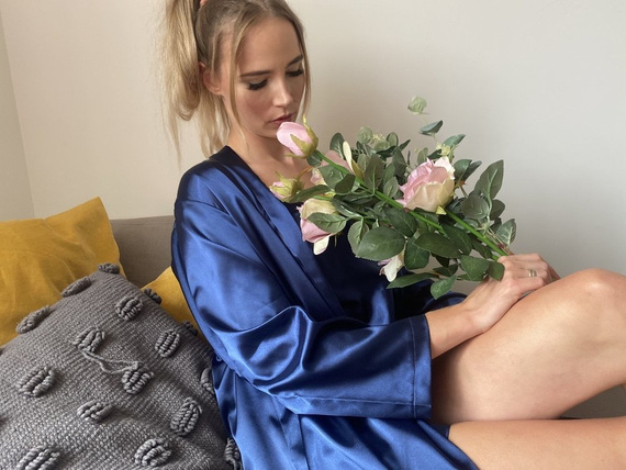 797 Vestaglia classica da donna Forex - blu navy