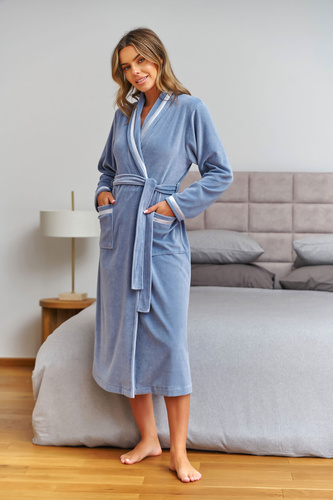Doctor Nap 1078 Accappatoio Donna Velour con Cotone